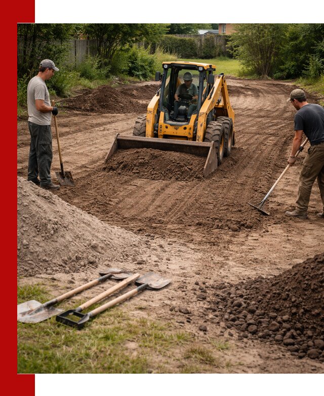 Планировка участка грунтом с вывозом и доставкой в донском