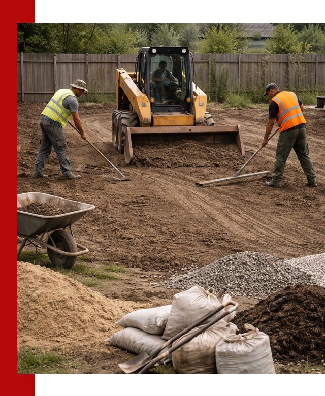Выравнивание участка под строительство и благоустройство в донском